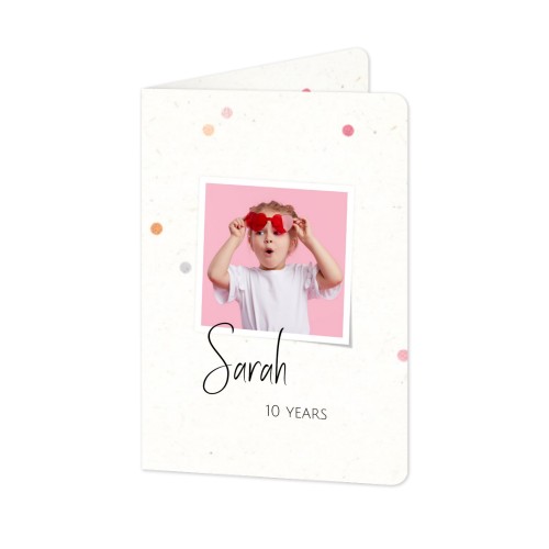 Folded Card portrait rounded corners 10 x 14,3 cm