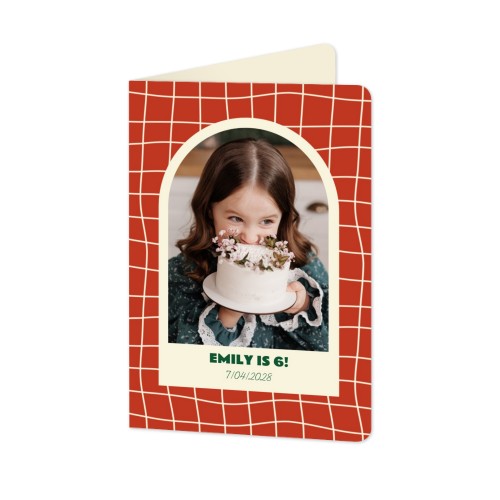 Foldede Fotokort portræt runde hjørner 10 x 14,3 cm