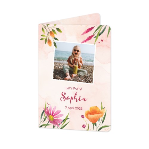Folded Card portrait rounded corners 10 x 14,3 cm