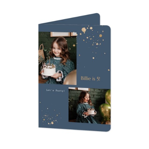 Foldede Fotokort portræt runde hjørner 10 x 14,3 cm