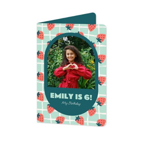 Folded Card portrait rounded corners 10 x 14,3 cm