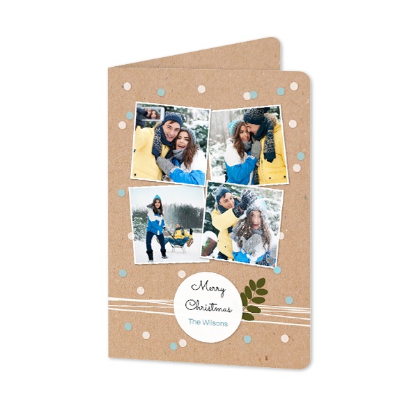 Folded Card portrait rounded corners 10 x 14,3 cm
