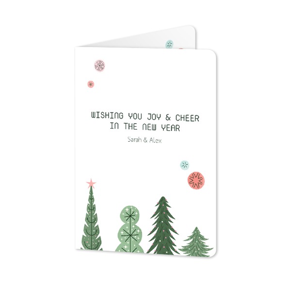 Gevouwen Kaart staand met ronde hoeken 10 x 14,3 cm Gevouwen Kaart staand met ronde hoeken 10 x 14,3 cm