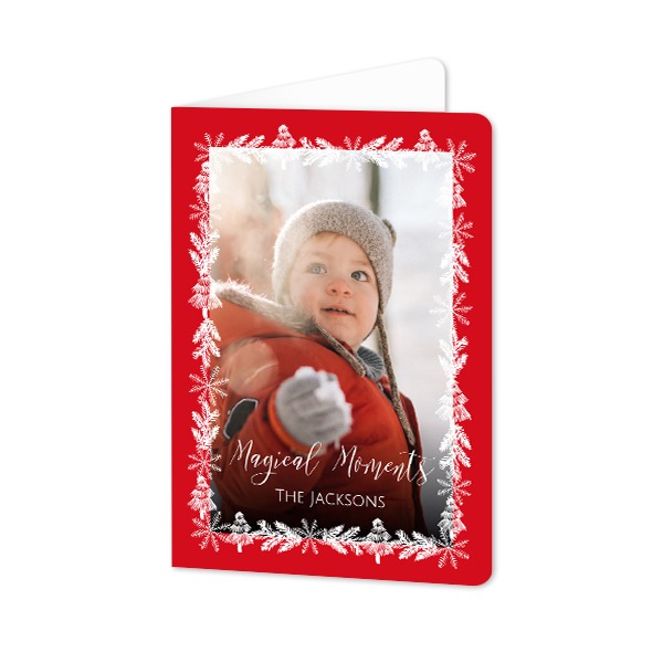 Folded Card portrait rounded corners 10 x 14,3 cm