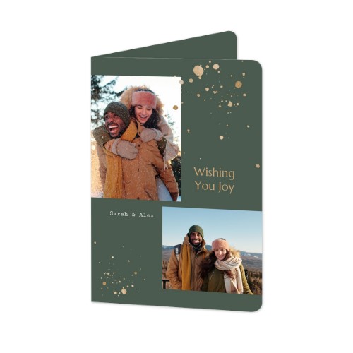 Gevouwen Kaart staand met ronde hoeken 10 x 14,3 cm