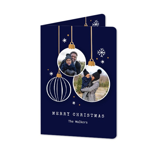 Foldede Fotokort portræt runde hjørner 10 x 14,3 cm