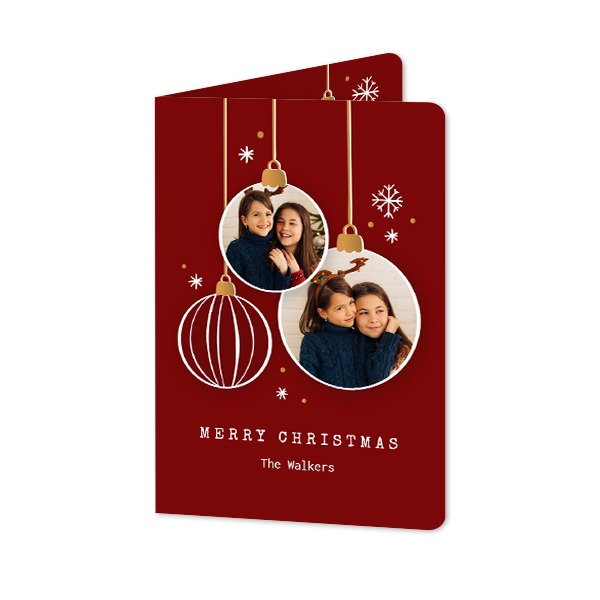 Folded Card portrait rounded corners 10 x 14,3 cm