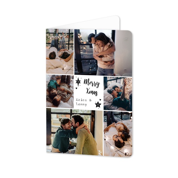 Folded Card portrait rounded corners 10 x 14,3 cm