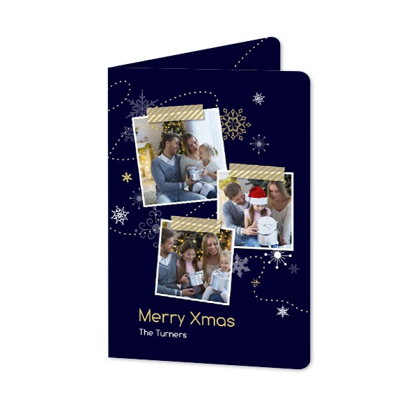 Folded Card portrait rounded corners 10 x 14,3 cm