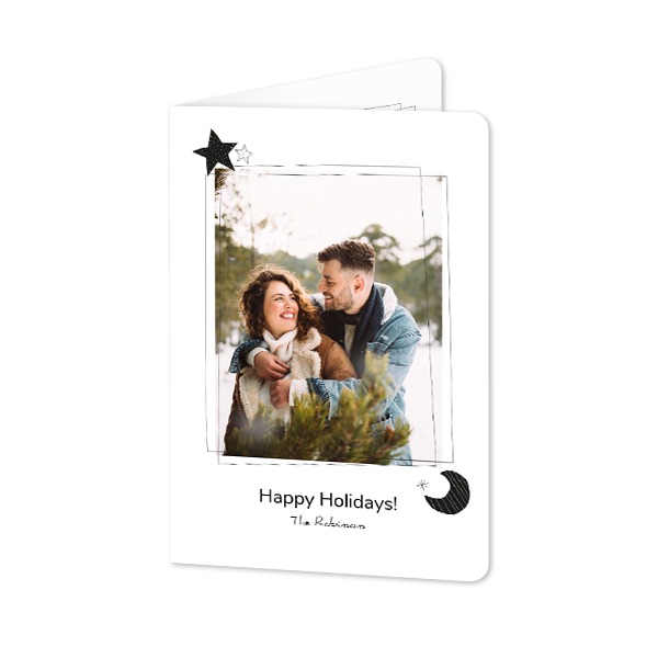 Folded Card portrait rounded corners 10 x 14,3 cm