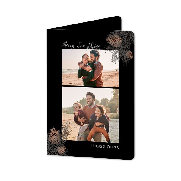 Faire-part 2 volets Portrait coins arrondis 10 x 14,3 cm Faire-part 2 volets Portrait coins arrondis 10 x 14,3 cm