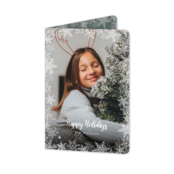 Folded Card portrait rounded corners 10 x 14,3 cm