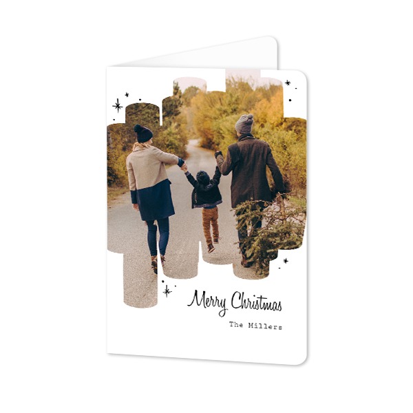 Folded Card portrait rounded corners 10 x 14,3 cm