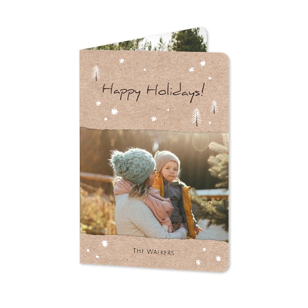 Folded Card portrait rounded corners 10 x 14,3 cm