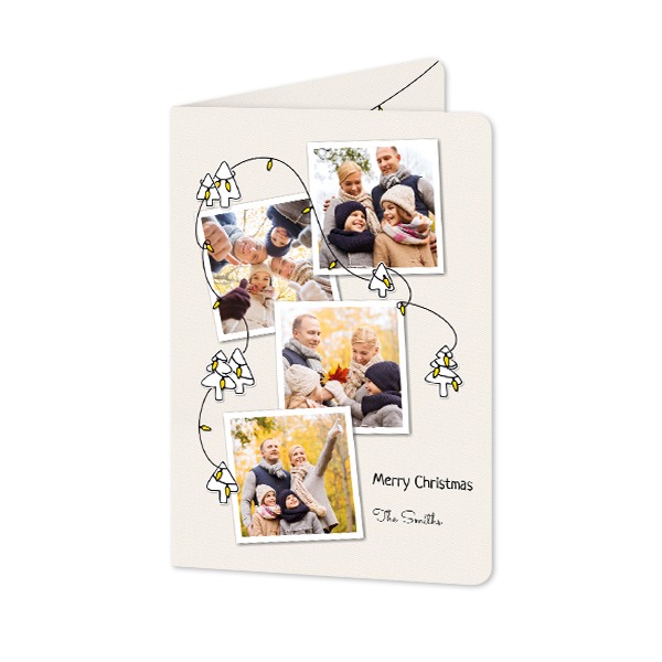 Folded Card portrait rounded corners 10 x 14,3 cm