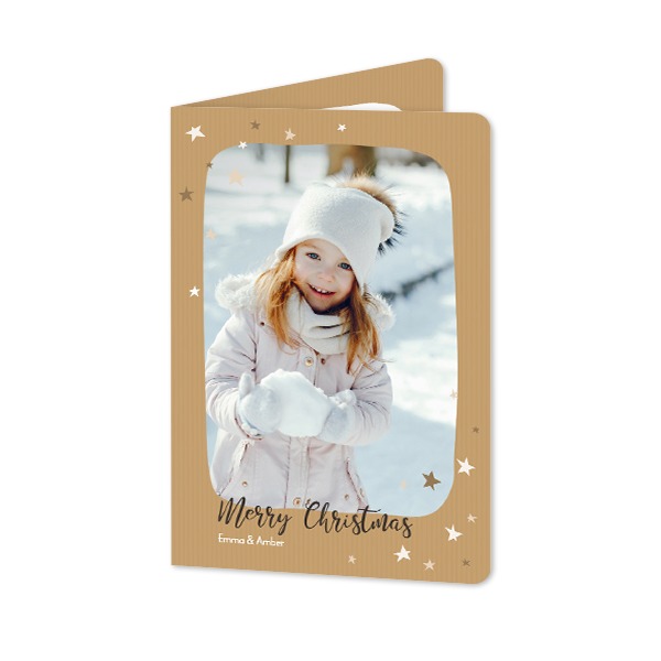 Gevouwen Kaart staand met ronde hoeken 10 x 14,3 cm Gevouwen Kaart staand met ronde hoeken 10 x 14,3 cm