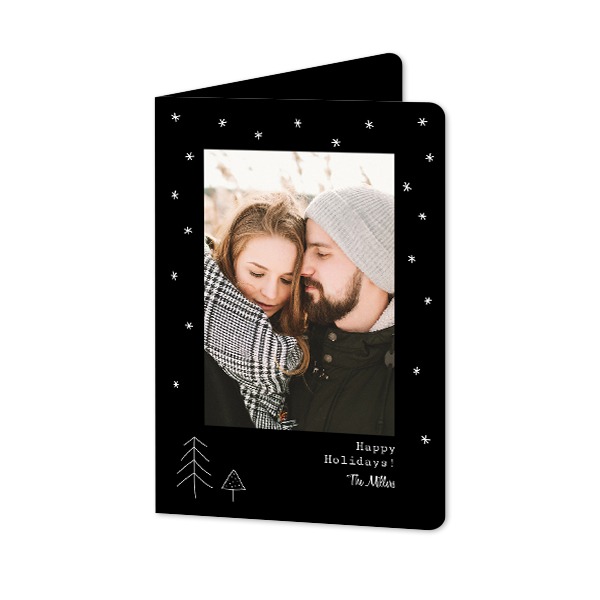 Foldede Fotokort portræt runde hjørner 10 x 14,3 cm