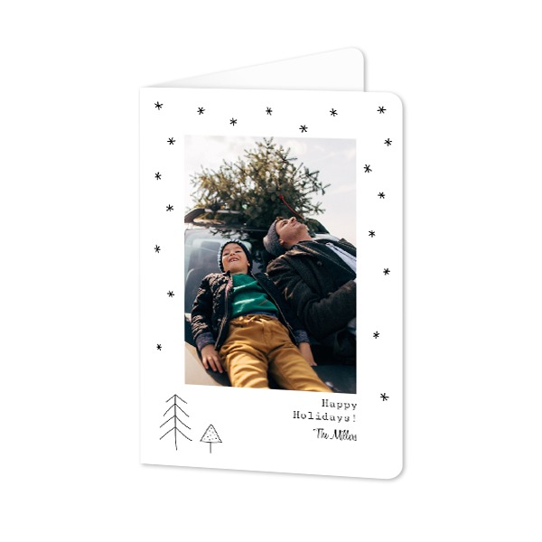Folded Card portrait rounded corners 10 x 14,3 cm