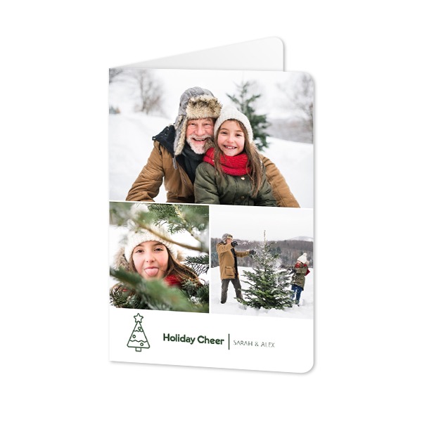 Folded Card portrait rounded corners 10 x 14,3 cm