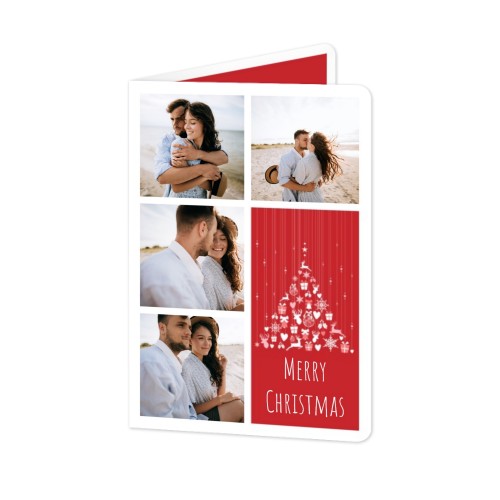 Folded Card portrait rounded corners 10 x 14,3 cm