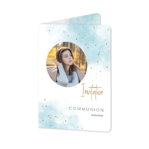 Folded Card portrait rounded corners 10 x 14,3 cm