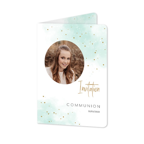 Folded Card portrait rounded corners 10 x 14,3 cm