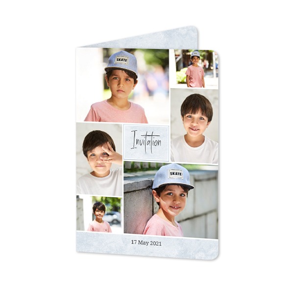 Foldede Fotokort portræt runde hjørner 10 x 14,3 cm