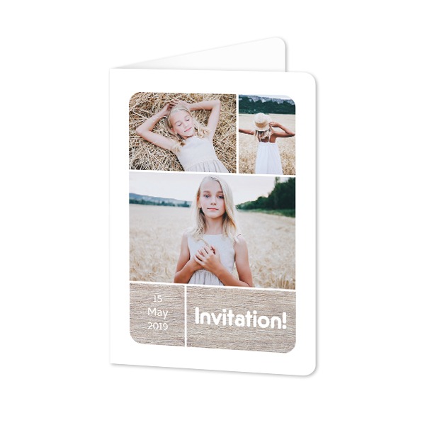 Folded Card portrait rounded corners 10 x 14,3 cm Folded Card portrait rounded corners 10 x 14,3 cm
