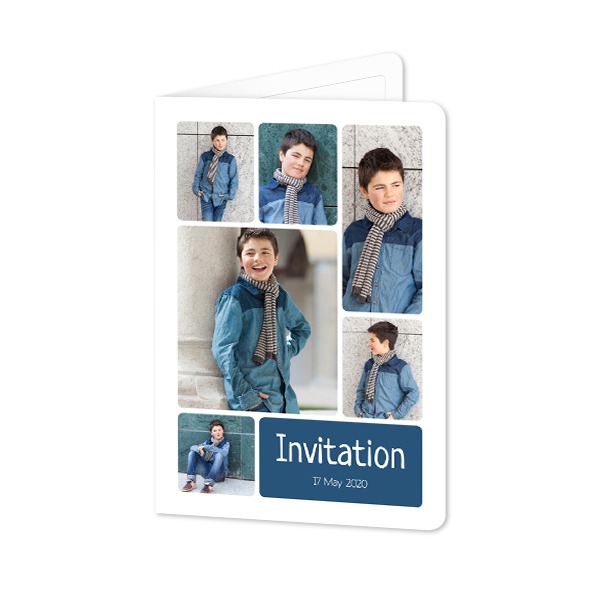 Folded Card portrait rounded corners 10 x 14,3 cm