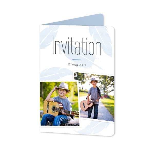 Folded Card portrait rounded corners 10 x 14,3 cm