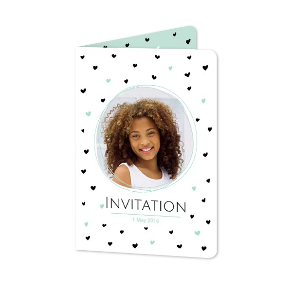 Folded Card portrait rounded corners 10 x 14,3 cm