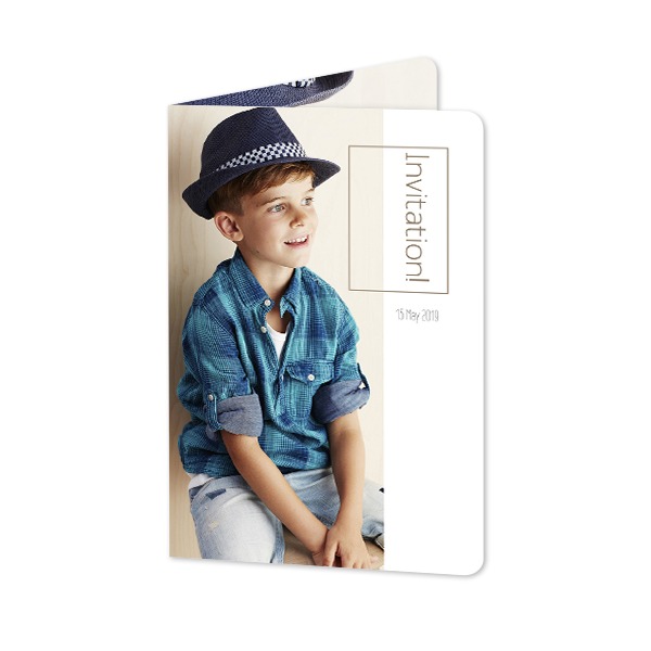 Folded Card portrait rounded corners 10 x 14,3 cm