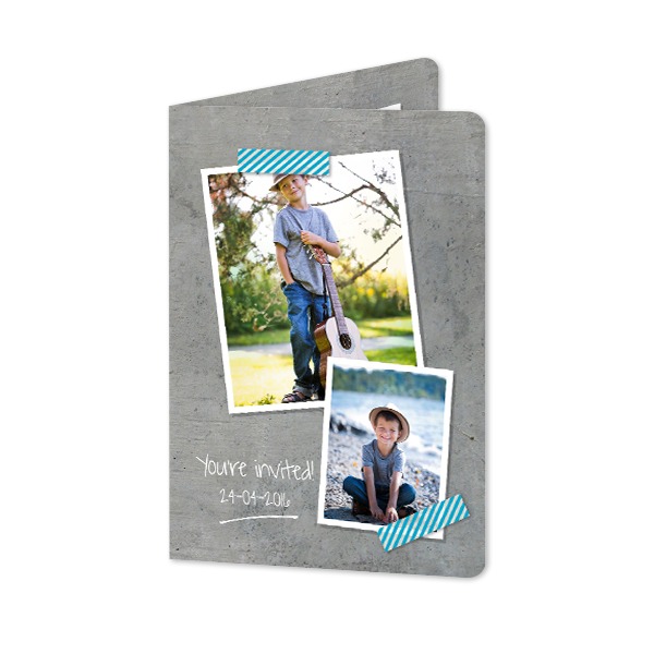 Folded Card portrait rounded corners 10 x 14,3 cm