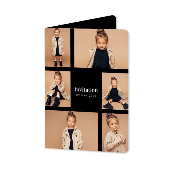 Folded Card portrait rounded corners 10 x 14,3 cm