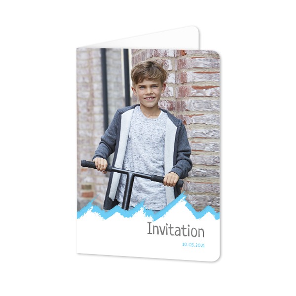 Folded Card portrait rounded corners 10 x 14,3 cm