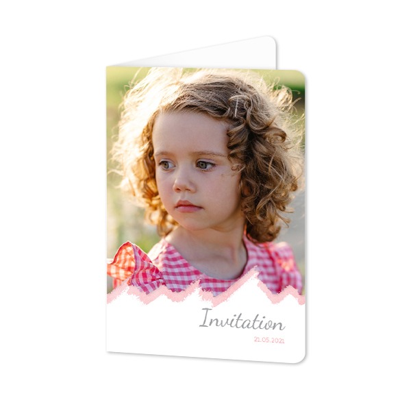 Folded Card portrait rounded corners 10 x 14,3 cm