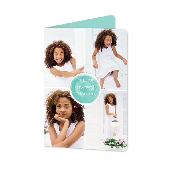 Falt-Grusskarte Hochformat mit abgerundeten Ecken 10 x 14,3 cm