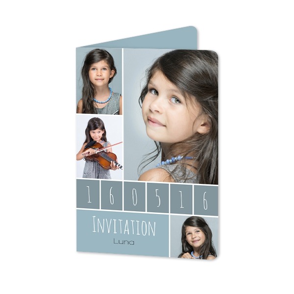 Folded Card portrait rounded corners 10 x 14,3 cm