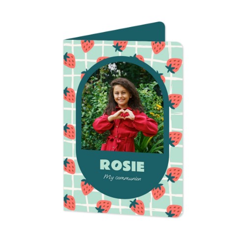 Folded Card portrait rounded corners 10 x 14,3 cm