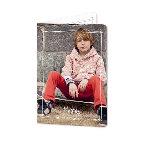 Folded Card portrait rounded corners 10 x 14,3 cm