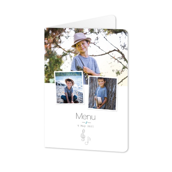 Folded Card portrait rounded corners 10 x 14,3 cm