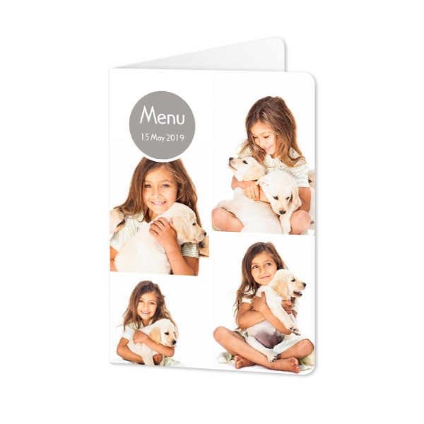Folded Card portrait rounded corners 10 x 14,3 cm