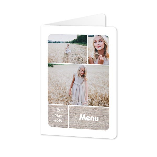 Folded Card portrait rounded corners 10 x 14,3 cm Folded Card portrait rounded corners 10 x 14,3 cm