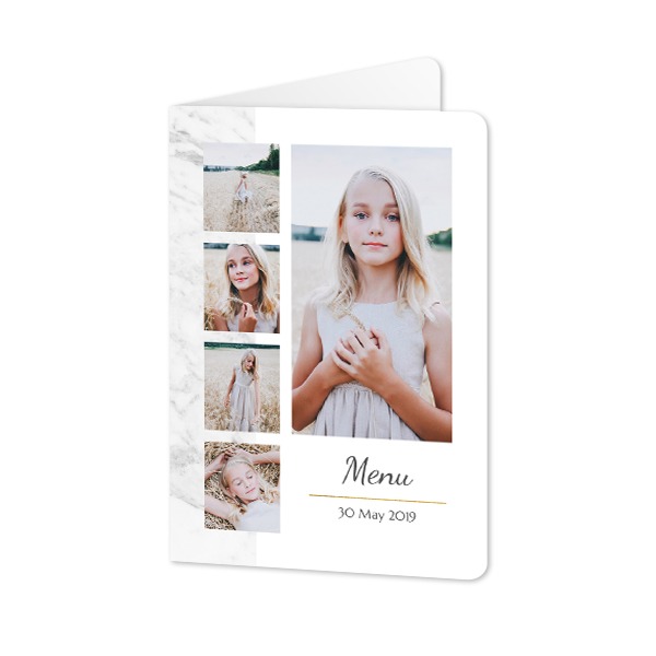 Folded Card portrait rounded corners 10 x 14,3 cm