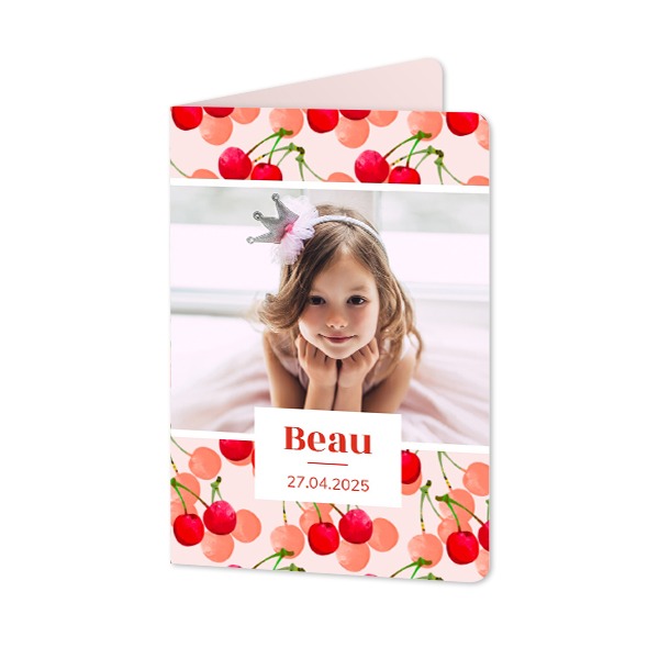 Folded Card portrait rounded corners 10 x 14,3 cm