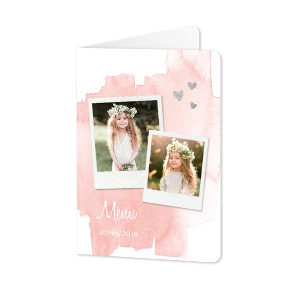 Folded Card portrait rounded corners 10 x 14,3 cm