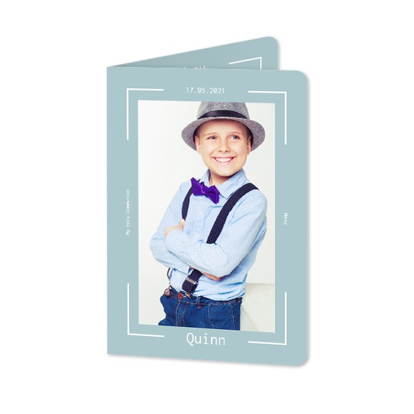 Folded Card portrait rounded corners 10 x 14,3 cm