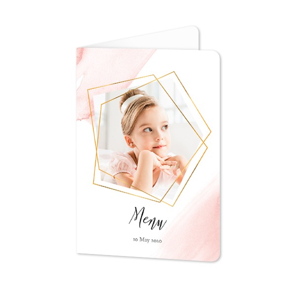 Folded Card portrait rounded corners 10 x 14,3 cm