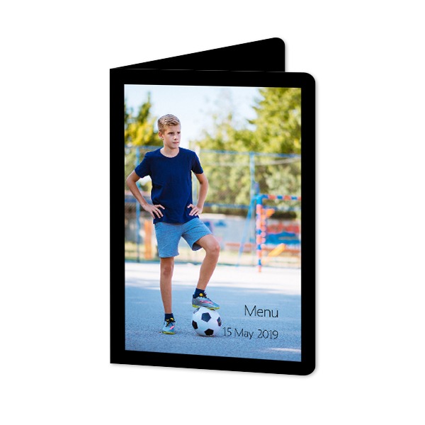 Gevouwen Kaart staand met ronde hoeken 10 x 14,3 cm