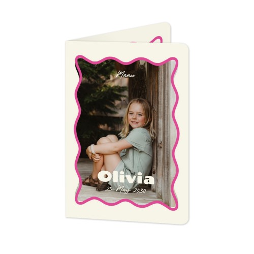 Folded Card portrait rounded corners 10 x 14,3 cm